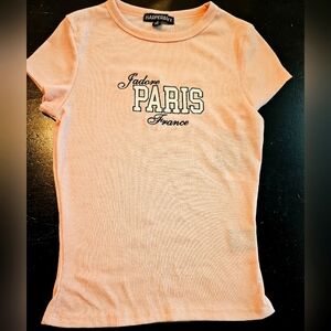 Harper & Ivy Pink  Graphic Tee Size Small .